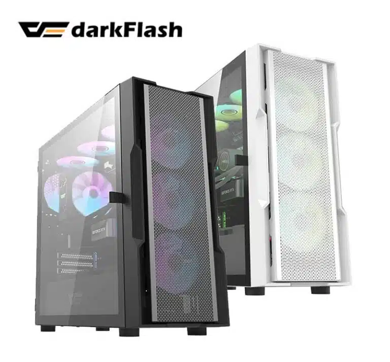 Darkflash Dk Atx With Pieces Argb Fans Panel Computer Case