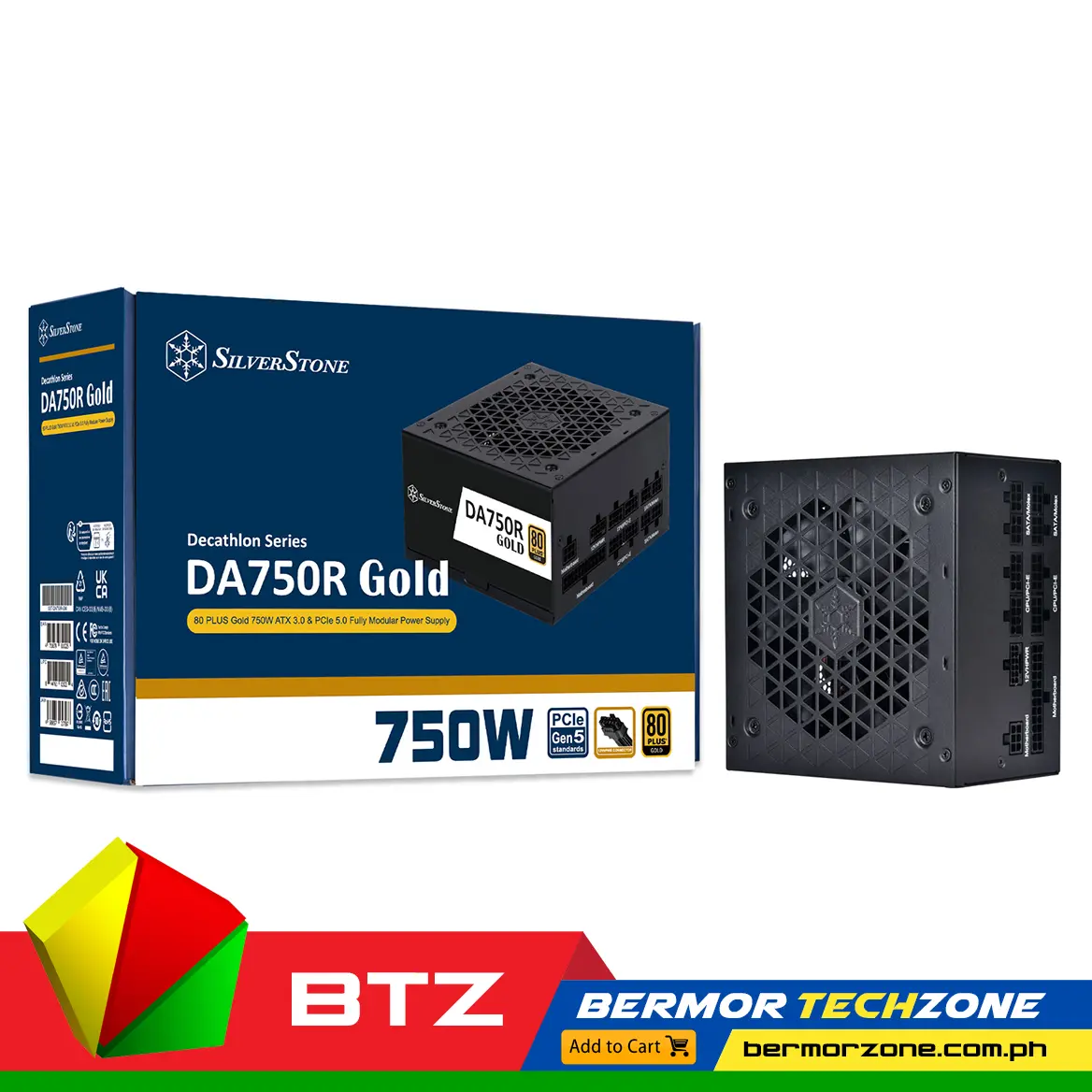 SilverStone Decathlon R GMA 750W 80PLUS Gold APFC Fully Modular PCIe