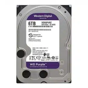 WD Purple 6TB Surveillance 5400 RPM Class SATA 6 Gb/s WD60PURZ Hard Disk Drive - Internal Hard Drives