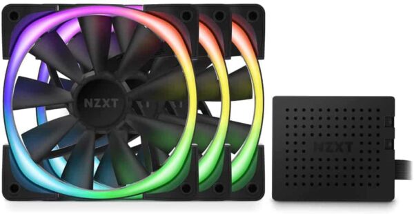 NZXT Aer RGB 2 120MM Triple Fan Pack with RGB & Fan Controller HF-2812C-TB/TW - Cooling Systems