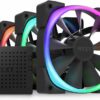 NZXT Aer RGB 2 120MM Triple Fan Pack with RGB & Fan Controller HF-2812C-TB/TW - Cooling Systems