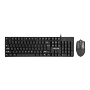 Delux K6005U+M331BU Wired Keyboard and Mouse Combo - Computer Accessories
