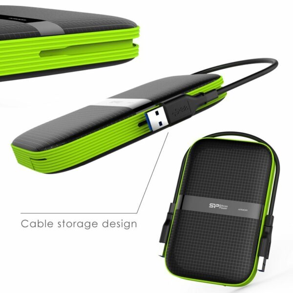 Silicon Power 1TB Rugged Armor A60 Shockproof/Water-Resistant USB 3.0 - External Storage Drives