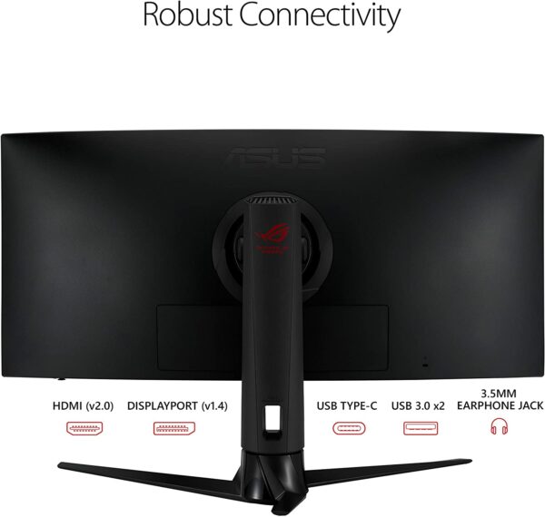 ASUS ROG Strix 34” XG349C UWQHD 3440 x 1440 180Hz, 1ms, ELMB Sync, 135% sRGB, G-Sync, DisplayHDR 400 Ultra-wide Gaming Monitor - Monitors