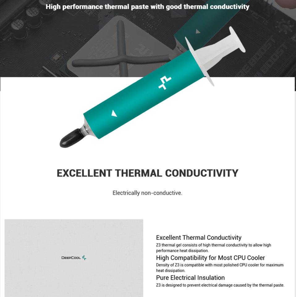 Deepcool Z3 High Thermal Conductivity Thermalpaste