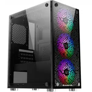 Xigmatek NYX 3F Front Case & Left Tempered Design w 3 ARGB fan can fit 330mm VGA - Chassis