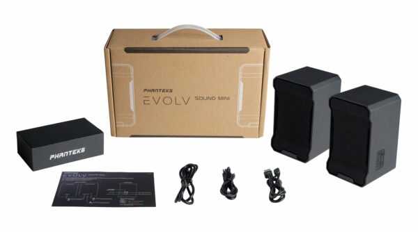 Phanteks Evolv Sound Mini Gaming Speaker RGB Lighting PH-SPK219_DBK01 - Computer Accessories