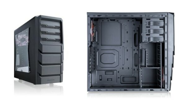 Xigmatek Alfar W Mid Tower ATX Cabinet w/ Window - Black Mesh Case - Chassis