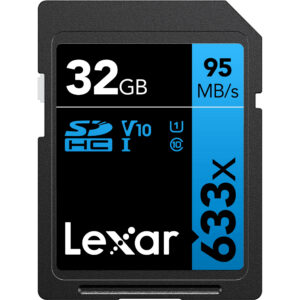 Lexar® High-Performance 633x 32GB SDHC™/SDXC™ UHS-I Cards BLUE Series SD Memory Card - Gadget Accessories