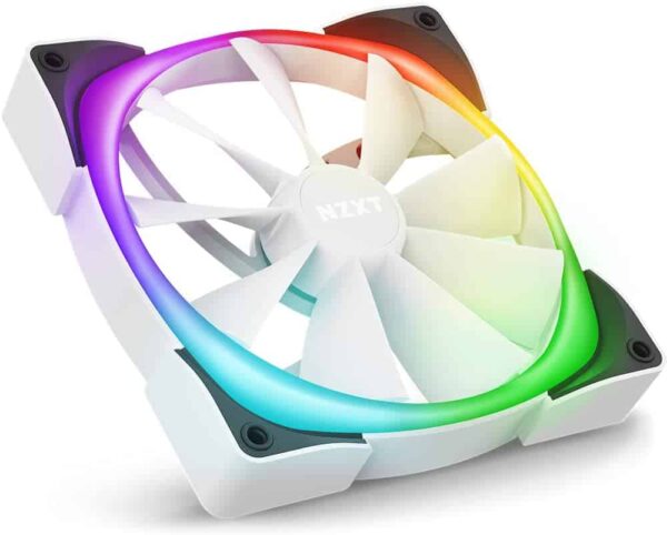NZXT AER RGB 2 140MM Single Pack Fan HF-28140-B1/BW - Cooling Systems