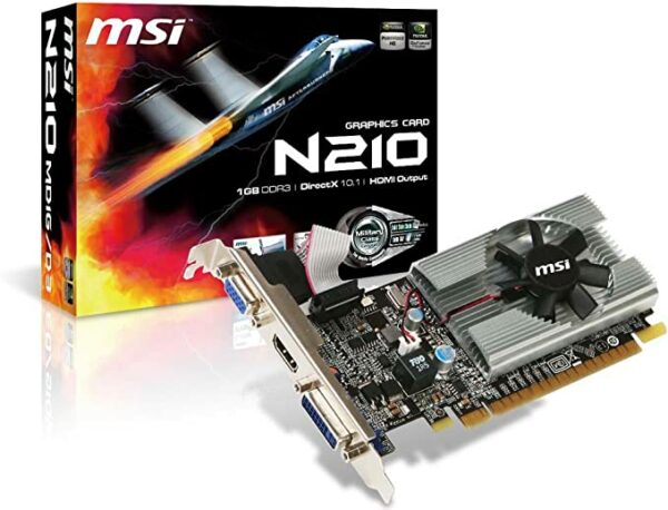MSI N210 MD1G/D3 GeForce 210 Graphic Card - Nvidia Video Cards