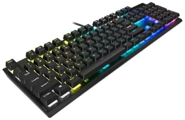 Corsair K60 RGB Pro SE Mechanical Gaming Keyboard Cherry Viola Black - Computer Accessories