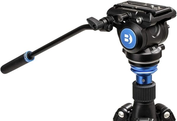Benro S4PRO Flat Base Fluid Video Head - Camera and Gears