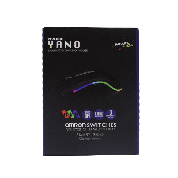 Rakk Yano RGB Gaming Mouse USB - Computer Accessories