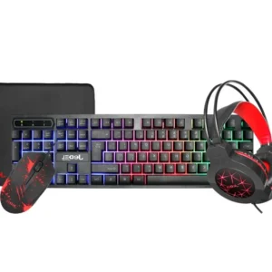 Jedel CP-01 4-IN-1 KB + Mouse + Headset + Mousepad