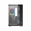 Xigmatek Aquarius Plus Black Front & Side Tempered Seamless Design W 7 x RGB Fan Chassis - Chassis
