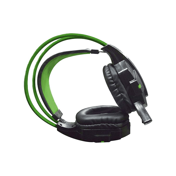 Rakk Daguob Illuminated Gaming Headset Green - Computer Accessories