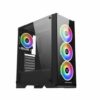 Xigmatek Siricon III Front & Left Tempered Design 4 ARGB Fan w LED Switch Chassis - Chassis