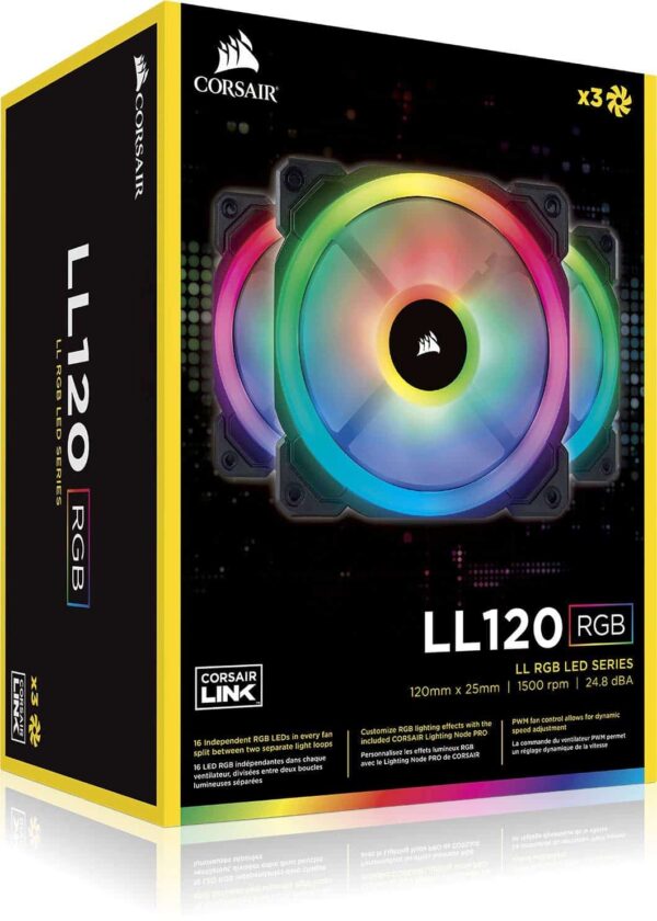 Corsair - Ventilateur Dual Light Loop RGB LL120 RGB
