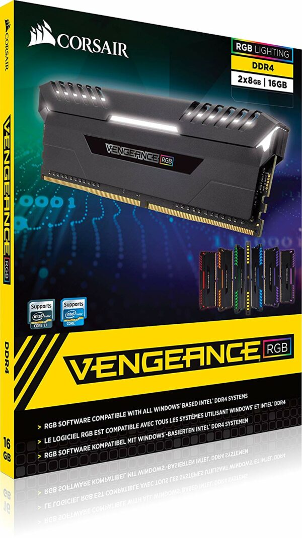 Corsair Vengeance RGB 16GB (2x8GB) DDR4 3000MHz - Desktop Memory