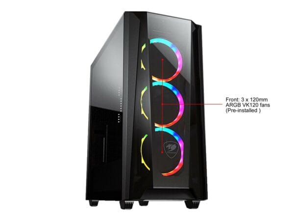 Cougar MX660 T RGB Mid Tower Case Tempered Glass - Chassis