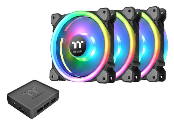 Thermaltake Riing Trio 12cm RGB 256 Colors Radiator Fan TT Premium Edition - Cooling Systems