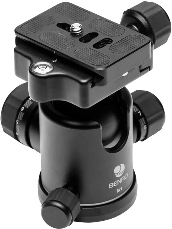 Benro B1 Triple Action Ball Head - Camera and Gears