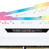 CORSAIR Vengeance RGB PRO 16GB (2x8GB) DDR4 3000MHz C15 White - Desktop Memory