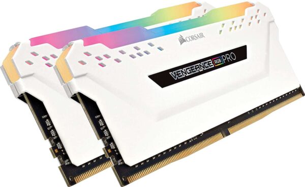 CORSAIR Vengeance RGB PRO 16GB (2x8GB) DDR4 3000MHz C15 White - Desktop Memory