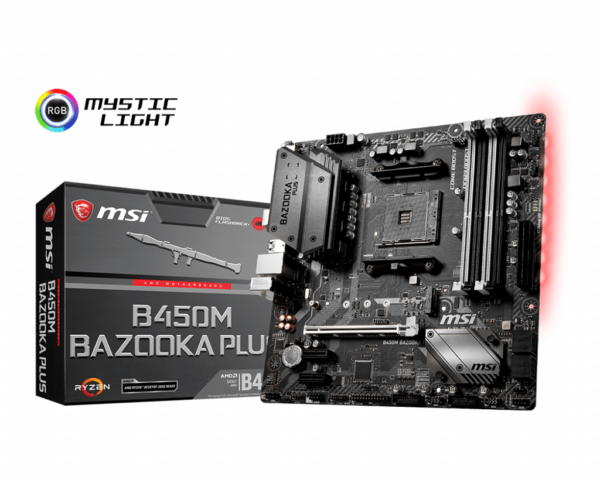 MSI B450M Bazooka Plus AM4 Motherboard - AMD Motherboards
