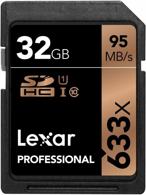 Lexar Professional 633x 32GB SDHC UHS-I/U1 Card - Gadget Accessories