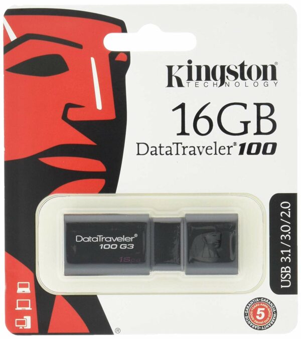 Kingston Digital 16GB 100 G3 USB 3.0 DataTraveler - Computer Accessories