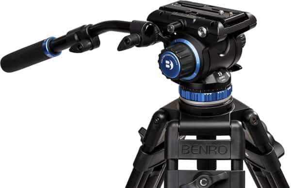 Benro S6PRO Flat Base Fluid Video Head - Camera and Gears
