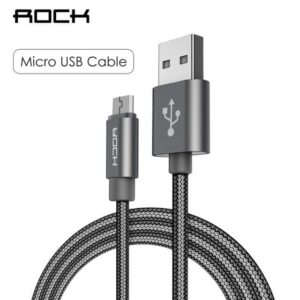 Rock Metal For Android High Speed Sync  1M Weave Micro USB Charging Data  Cable - Cables/Adapter