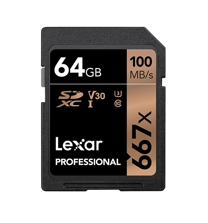 Lexar Professional 667x 64GB SDXC UHS-I/U3 Card LSD64GBNA667 