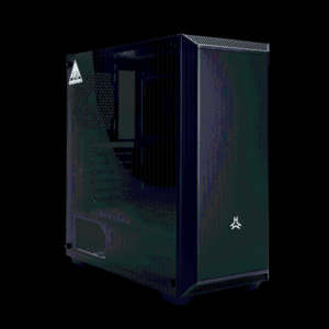 Rakk Hunit Tempered Glass Gaming Case Black - Chassis