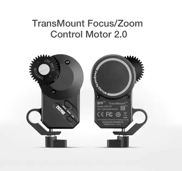 Trans Mount Focus/Zoom Control Motor 2.0 - Camera and Gears