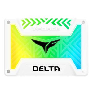 TEAMGROUP T-Force Delta RGB SSD 250GB 2.5" SATA III 3D NAND Internal Solid State Drive White - Solid State Drives