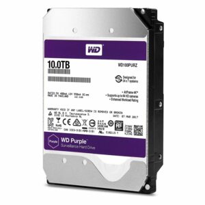 WD Purple 10TB Surveillance 5400 RPM Class SATA 6 Gb/s Hard Disk Drive WD100PURZ - Internal Hard Drives