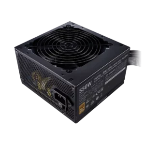 Cooler Master MWE V2 550 Bronze, 80+ Bronze Certified 550W Power Supply<ul class="a-unordered-list a-vertical a-spacing-none">
 	<li><span class="a-list-item">550W ATX Power supply</span></li>
 	<li><span class="a-list-item">80 plus Bronze certified</span></li>
 	<li><span class="a-list-item">Temperature controlled 120mm fan with dustproof LDB bearing</span></li>
 	<li><span class="a-list-item">Dc-to-dc circuit design for stable voltage output</span></li>
 	<li><span class="a-list-item">3 year</span></li>
</ul>