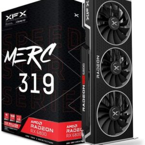 XFX Speedster MERC319 RX 6800 Black 16GB GDDR6 Graphic Card RX-68XLATBD9 - AMD Video Cards