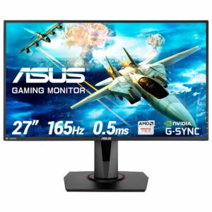 ASUS VG278QR Gaming Monitor 27inch Full HD 0.5ms 165Hz G-SYNC Compatible Adaptive Sync - Monitors