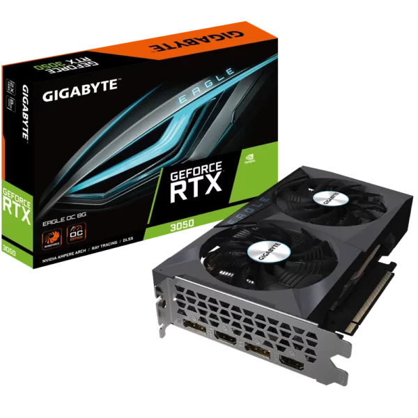 Gigabyte GeForce RTX 3050 Eagle 8GB GDDR6 Graphics Card - Nvidia Video Cards