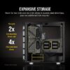 Corsair iCue 465X RGB Mid-Tower ATX Smart Case Black - Chassis