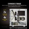 Corsair iCue 465X RGB Mid-Tower ATX Smart Case White - Chassis