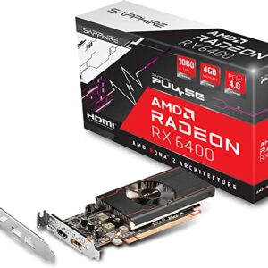 Sapphire Pulse AMD Radeon RX 6400 4GB GDDR6 Gaming Graphics Card 11315-01-20G - AMD Video Cards