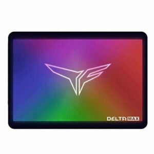 TEAMGROUP T-Force Delta MAX RGB SSD 1TB 2.5 inch SATA III 3D NAND Internal Solid State Drive T253TM001T3C302 Black | White - Solid State Drives