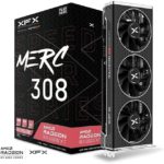 XFX Speedster MERC308 RX 6600 XT 8GB GDDR6 Black Gaming Graphics Card RX-66XT8TBDQ