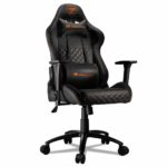 COUGAR Armor Pro Gaming Chair Steel Frame Breathable Premium PVC Leather and Micro Suede-Like Texture Black
