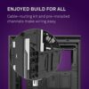 NZXT H510i Compact ATX Mid Tower PC Gaming Case Vertical GPU Mount Tempered Glass Side Panel Black White - Chassis